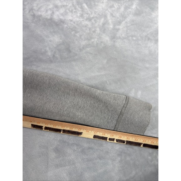 Abercrombie & Fitch Muscle Hoodie Sz L Vintage Y2K Heavyweight Distressed Zip Up - Picture 9 of 13